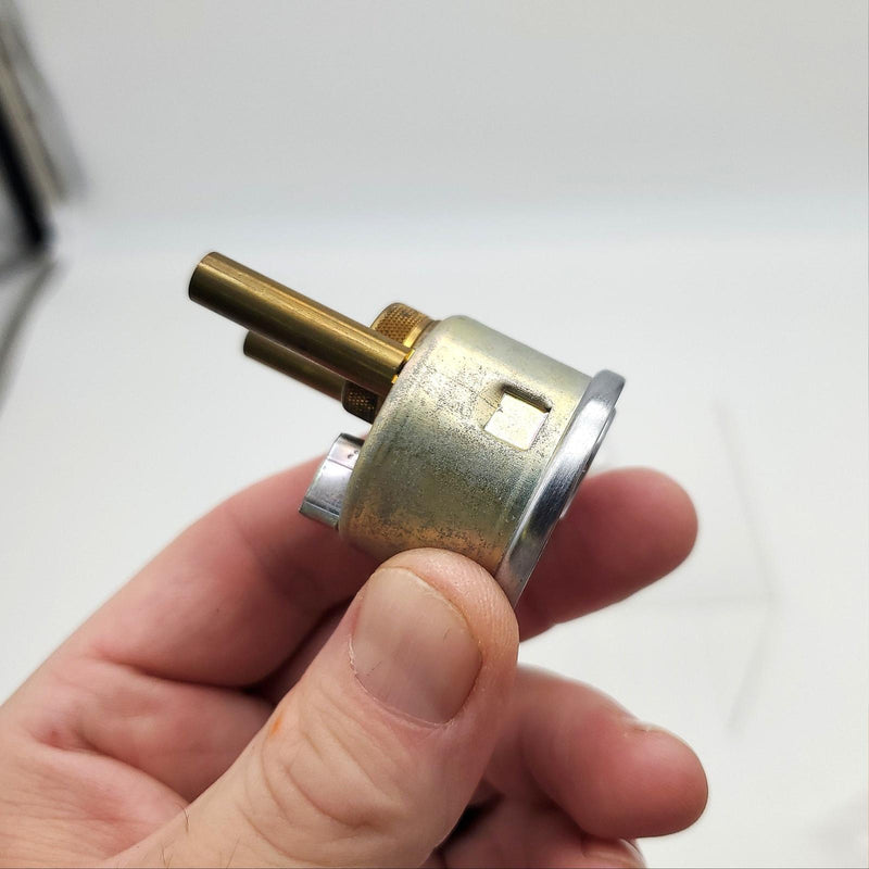 Schlage Rim Cylinder E2175 Satin Chrome 3/4"L 4" OAL 5 Pin C KWY No Collar 6