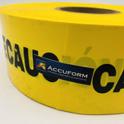 Barricade Tape Caution Precaucion 3in x 1000ft Custom 1 Roll Accuform MPT555 2