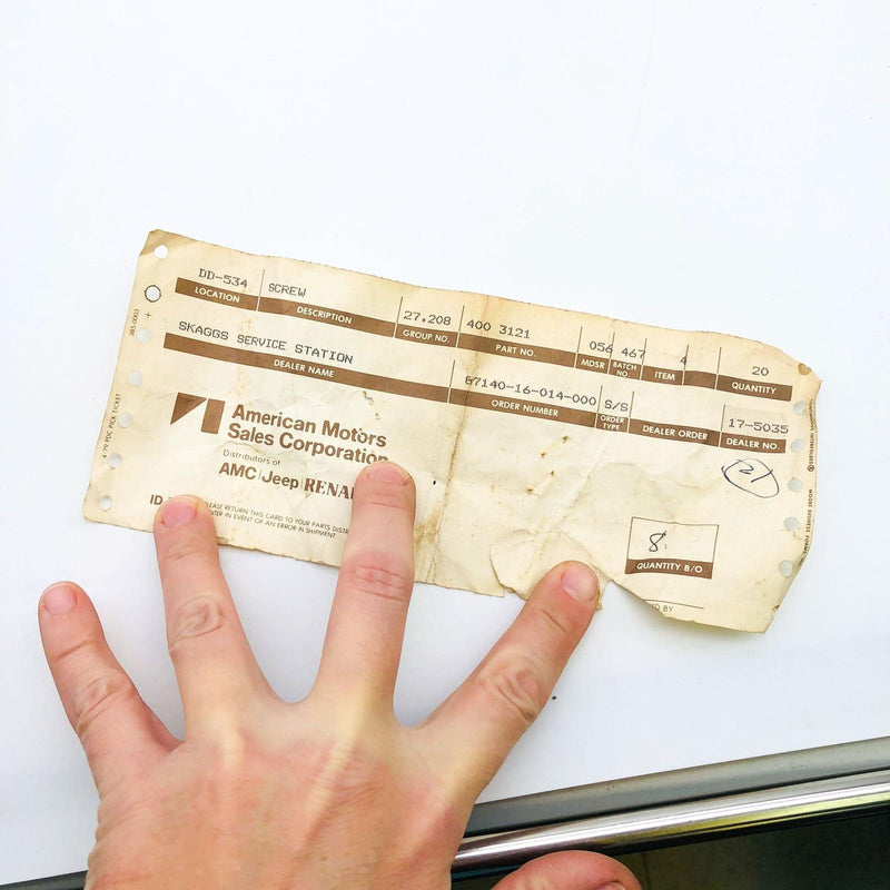 AMC Jeep 4003121 Screw Pan Head Group 27.208 OEM New Old Stock NOS Loose No Pkg 2