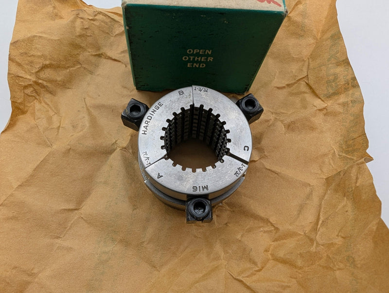 Hardinge M16 1-3/32" Round Serrated Collet Pads 3-Segment for M-Series Collet