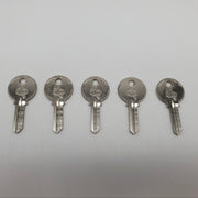 5x Ilco 1140 Padlock Key Blanks for Reese Padlocks Nickel Plated 3