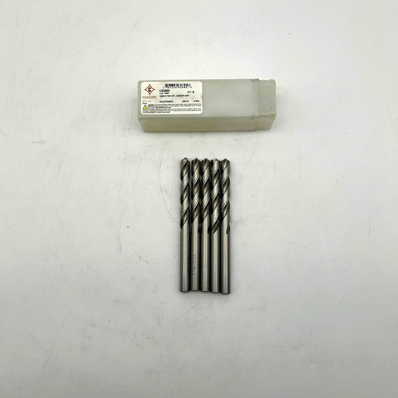 Cle-Line C62895 Jobber Length Drill Bit List 1898 9.7mm GP Bright HSS 5pk 8