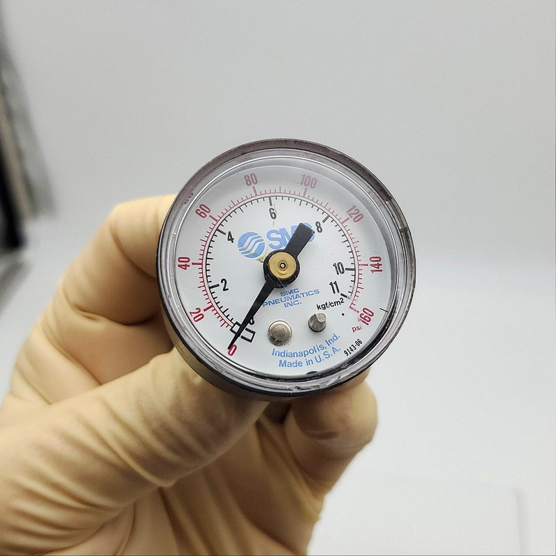 SMC 9143-06 Pressure Gauge 0-160 PSI 1-1/2" Face Rear Mount 1/8" Fitting 2