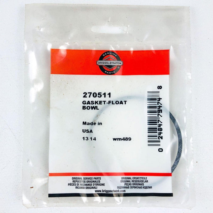 Briggs and Stratton 270511 Gasket Float Bowl OEM NOS USA Made Sealed 1