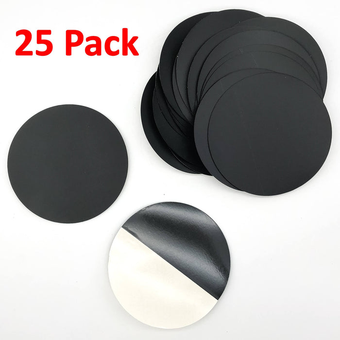 25PK Black Acrylic Circle Discs Round Plexiglas Laser Cut Sheet 5-1/8" x 1/32"