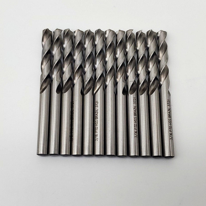 Precision Twist R40 Drill Bits 3/16" D 2-3/16" OAL 1-1/8" LOC 118 Deg Pack of 12 1