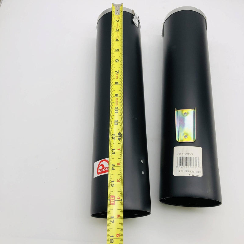 2x Igloo 9534 Cup Dispenser 7 to 8oz Black Plastic Fits 3-10 Gal Wtr Colrs 11