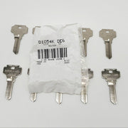 10x Ilco D1054K Key Blanks Nickel Plated 5 Pin for Dexter DE6 NOS 4