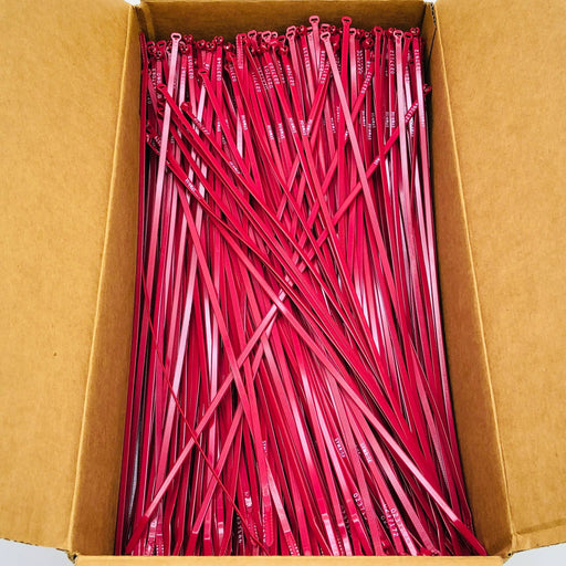 Panduit BT4S-M2-PRT Cable Tie Metal-Barb 15.1L Standard Nylon Red Custom Pk1000 1