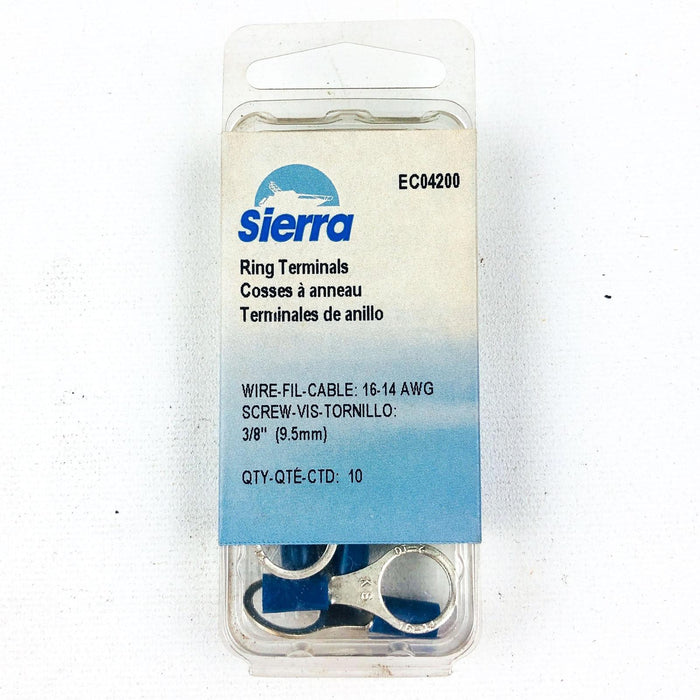 Sierra EC04200 Ring Terminals 3/8" 16-14 AWG Qty 10 New NOS 1