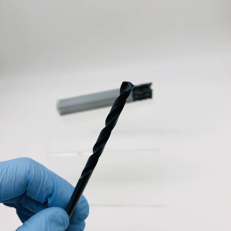 Screw Machine Drill Bit 13/64 HSS 135 Deg Spt Pt Blk Oxide Exactek 1812213 12pk 5