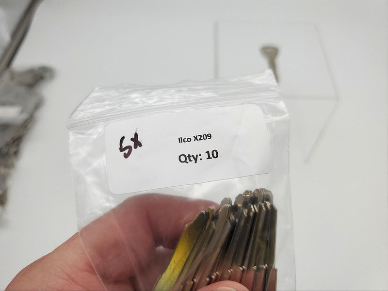 5x Ilco X209 Key Blanks Acura & Legend Valet Key Nickel Plated NOS 3