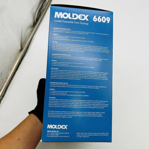 Moldex 6609 Earplugs Camo Hearing Protection NRR 33 DB Corded Dispos Foam 100pr 2