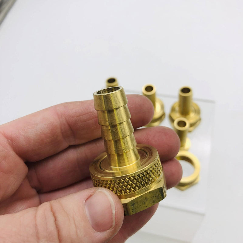 6pk Dixon BCF74 Coupling Coupler 1/2" GHT Female x 1/2" Hose ID Brass Fitting 3