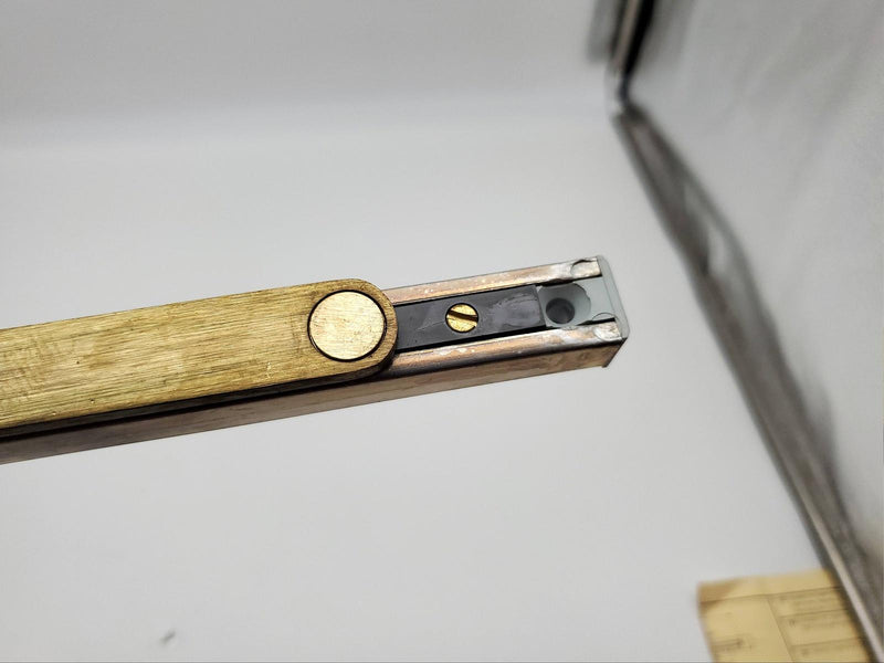 Rixson 5-313 Door Holder Overhead Concealed Satin Brass Friction Checkmate #5 3