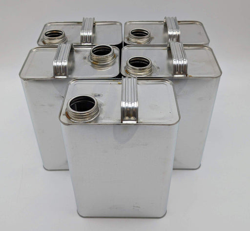 1 Gallon F Style Metal Cans Tin Coated Steel 1.75" Lid 1900T15 NO CAPS 5 Pack 1