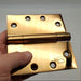 3x Hager BB 700 Door Hinges 4.5" x 4.5" Bright Bronze Full Mortise Ball Bearing 4