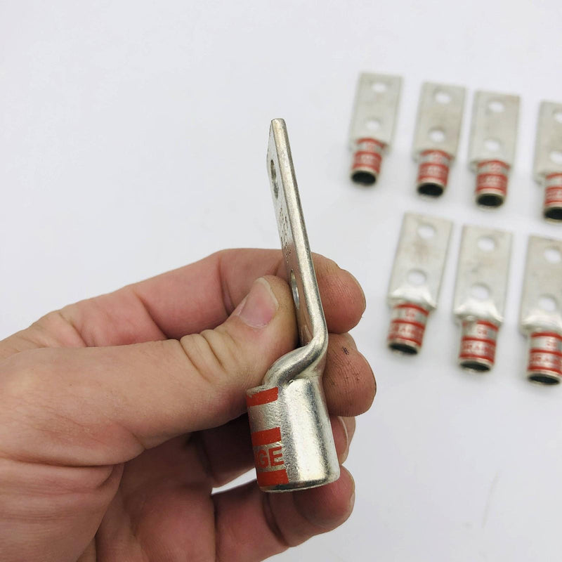 Thomas & Betts 54266 Lug Compression Connector Barrel Shape 2-Hole Orange 9pk 8