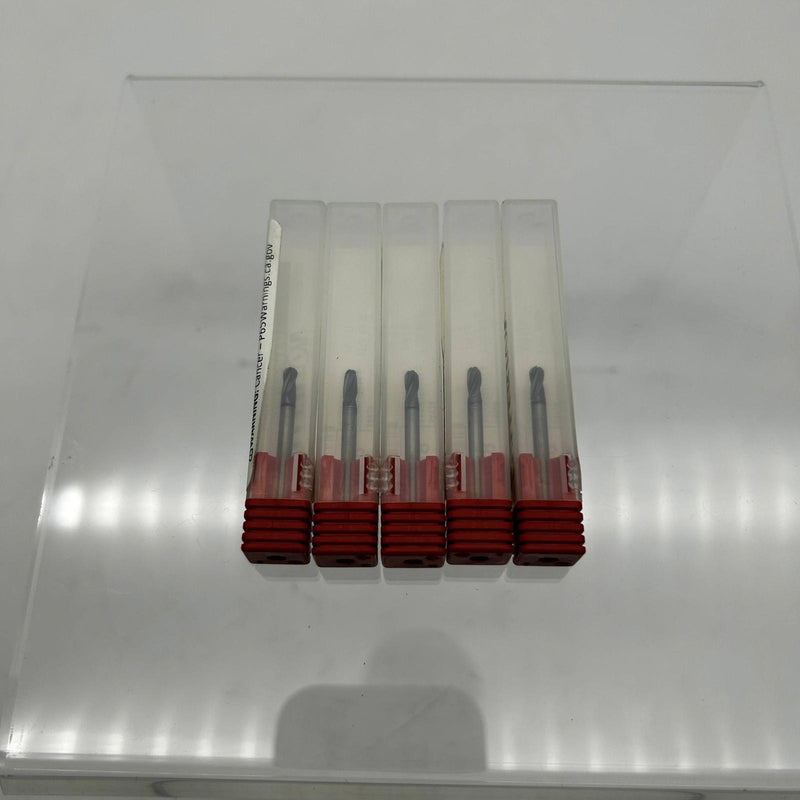 Fullerton 34924 Ball End Mill 1/8 Dia x 1/4 LOC x 1.5 OAL 4FL Solid Carbide 5pk 6