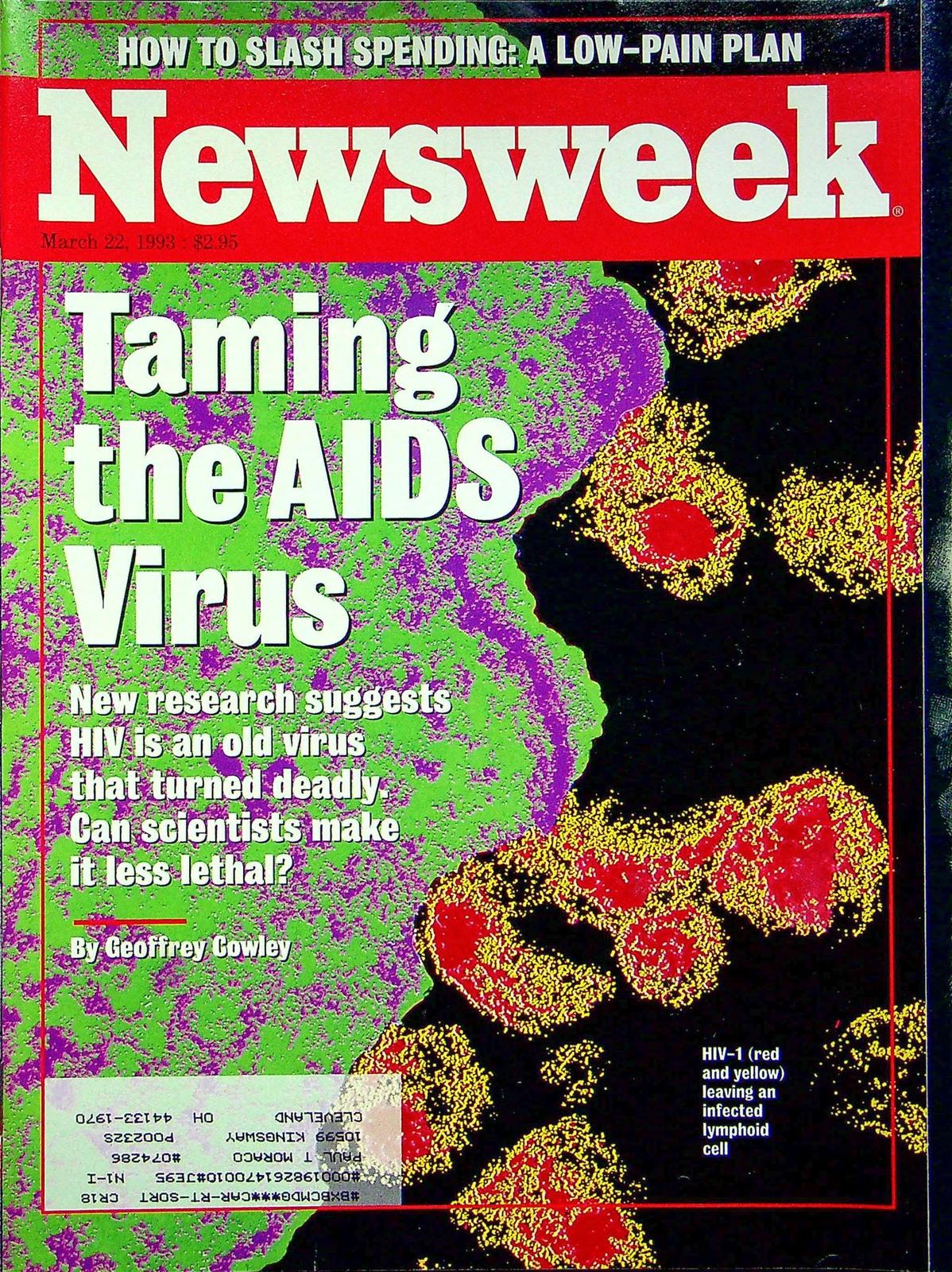 Newsweek Magazine March 22 1993 HIV Aids Epidemic Research Future Cure ...
