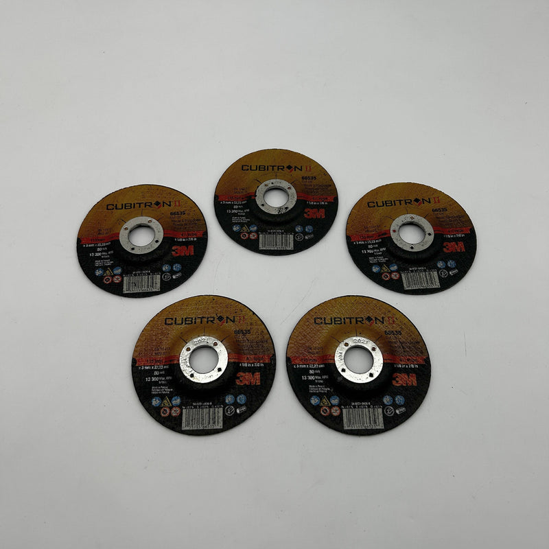 3M Cubitron II 66535 Cut-Off Wheel 4-1/2in x 1/8in x 7/8in Type 27 36 Gri 5pk
