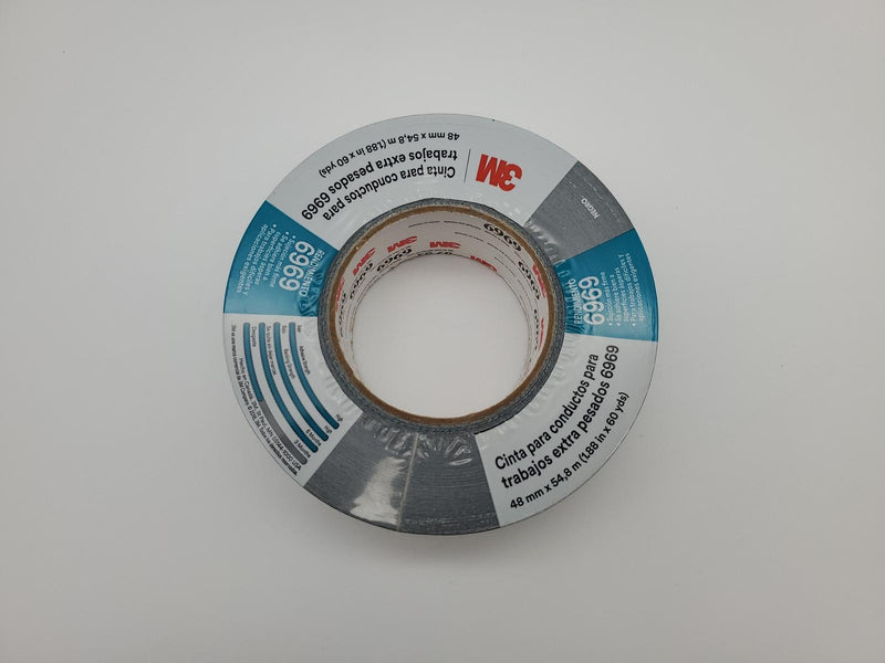 3M 6969 Extra Heavy Duty Duct Tape Black 1.88" x 60 Yards 10.5 Mil 3 Rolls 2