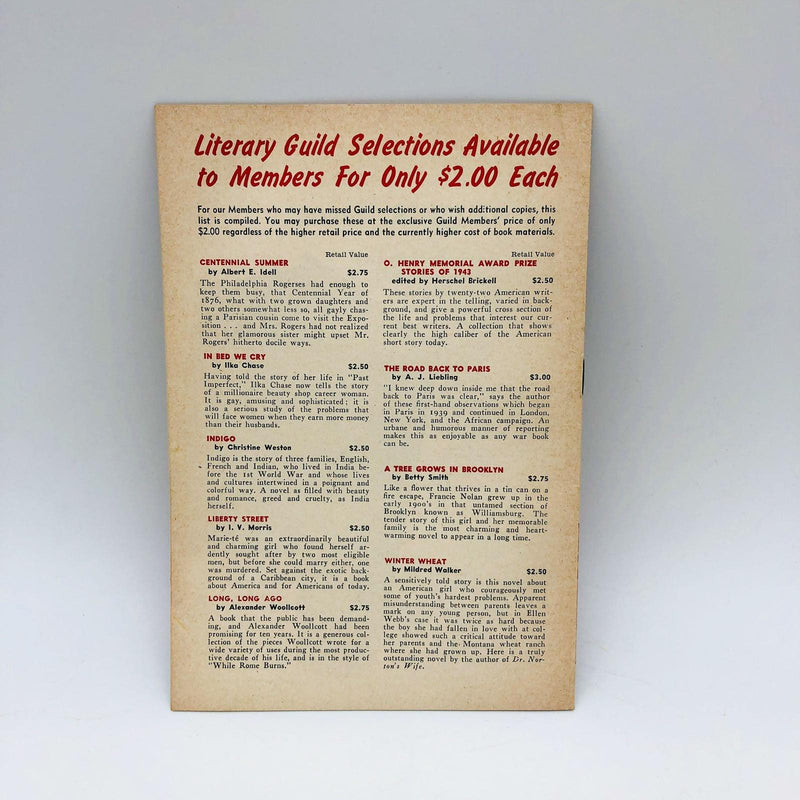 Wings Literary Guild Magazine April 1944 Hotel Berlin '43 Vicki Baum Romance 8