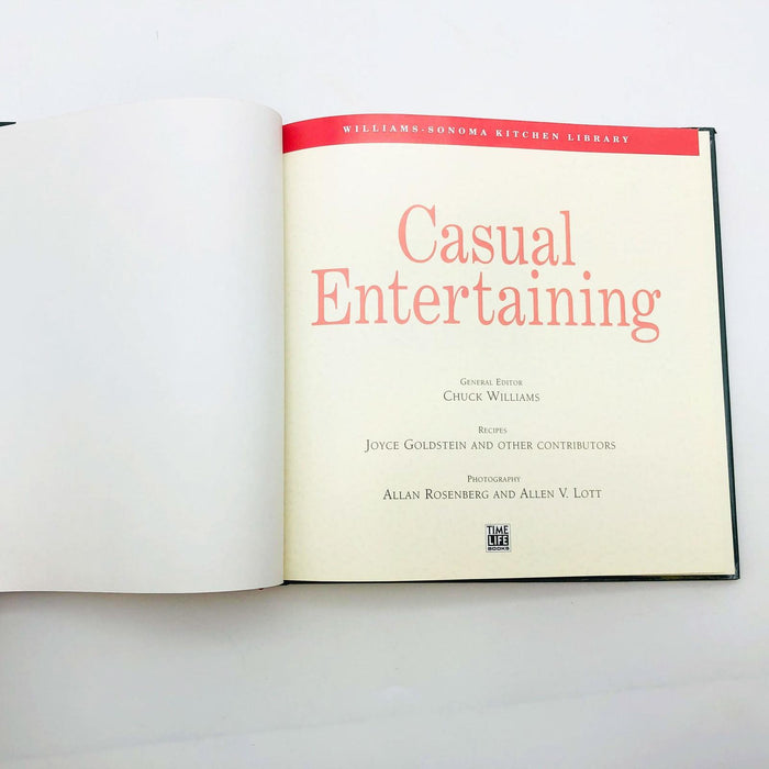 Casual Entertaining Williams Sonoma Hardcover 1998 Recipes Cookbook Cookery 7