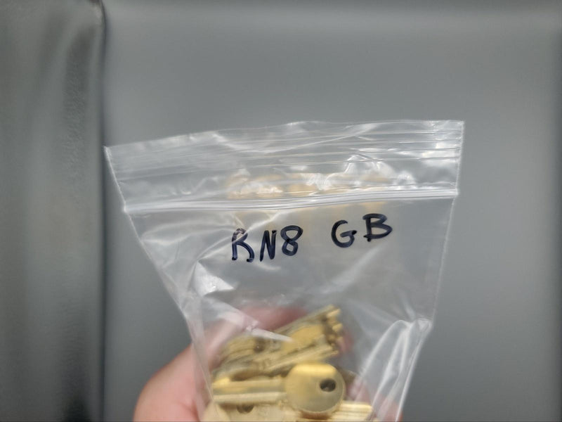 5x Yale RN8 Key Blanks GB Keyway Multiplex Surety Nickel Silver 5 Pin NOS 5