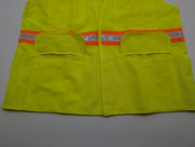 Surveyor’s Safety Vest Size L Yellow 6 Pockets Hook & Loop Closure MSSV-GNV-VC 2