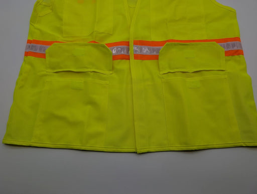 Surveyor’s Safety Vest Size L Yellow 6 Pockets Hook & Loop Closure MSSV-GNV-VC 2