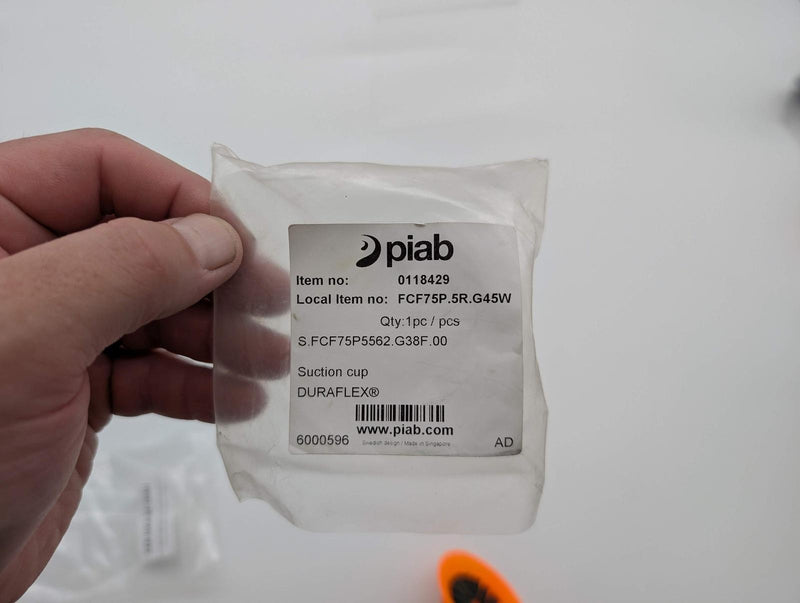 Piab S.FCF75P5562.G38F.00 75mm Vacuum Suction Cup G3/8 Male DURAFLEX 4