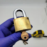 American K60 Padlock 1-1/8"L x 3/8"D Shackle 1-3/4" Body USA Made Keyed Diff 4