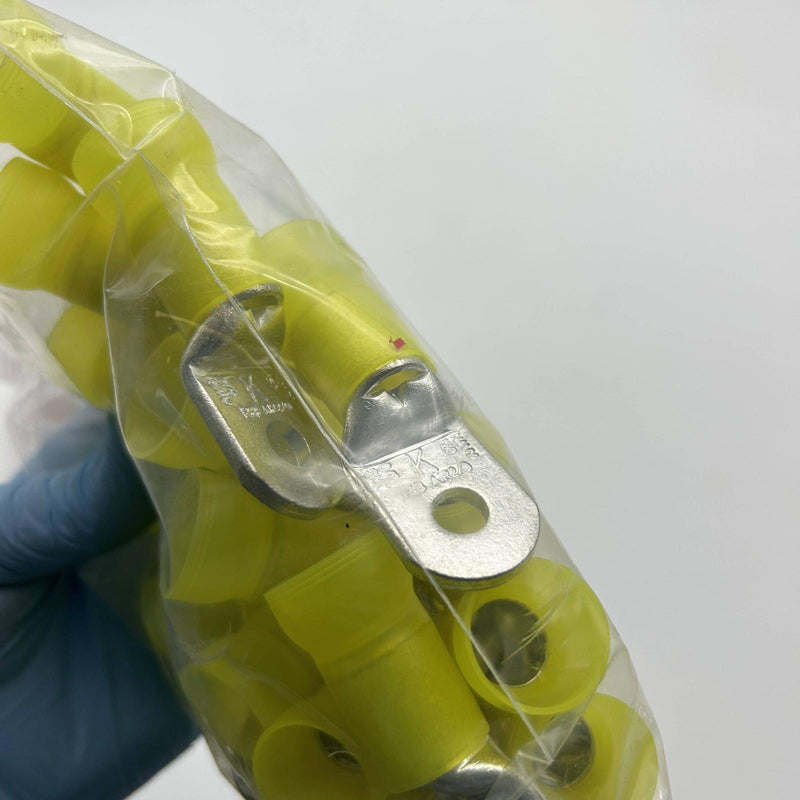 Thomas & Betts Sta-Kon RK727 Ring Terminal Nylon Insulated Yellow 5/16 3/0 25pk 3