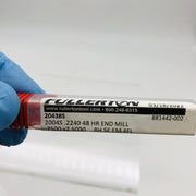 Fullerton 20438S End Mill .2240D X .75LOC X 2.5OAL 48 HR 4 Flutes RH SE EM 4