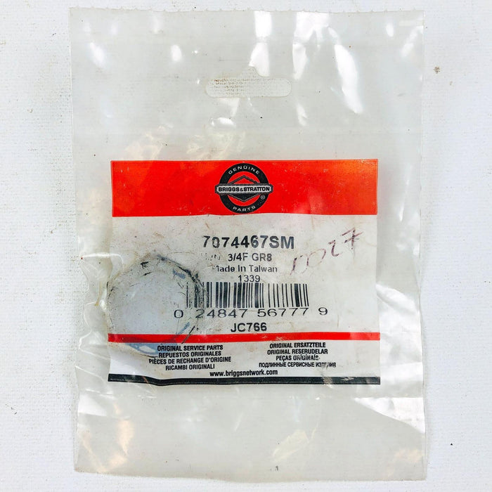 Briggs and Stratton 7074467SM Hex Jam Nut 3/4-16 OEM NOS Sealed Replace 7074467 1