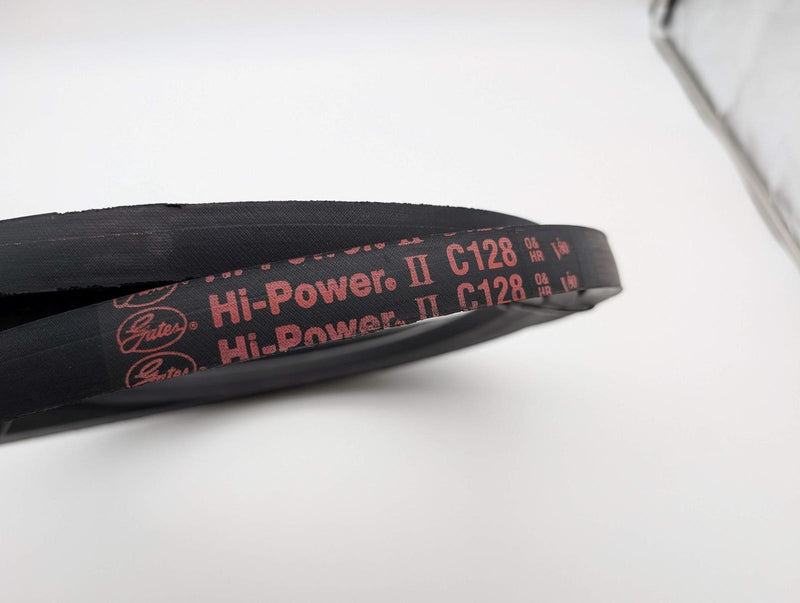 Gates C128 Belt 7/8" Width 132" Length 17/32" Thick Hi Power II 3