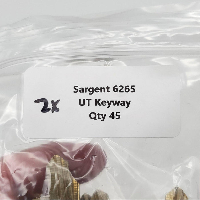 2x Sargent 6265 Key Blanks UT Keyway Nickel Silver 6 Pin NOS 4