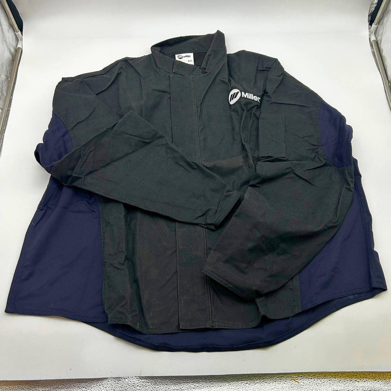 Miller 247121 Welding Jacket Size 5XL WeldX Performance Stand Up Collar Vent Bk 3