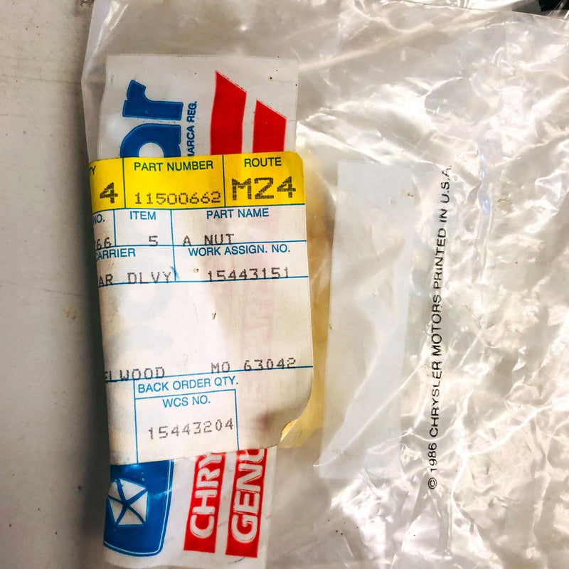 Mopar 11500662 Nut U Type for Bracket Kit Bumper OEM NOS Loose 2