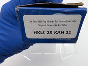 5x Ilco 886 Key Blanks for Some Yale Safe Deposit Boxes Nickel Silver 4