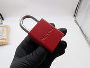 Master Lock Safety Padlock 1/4" Dia Shackle 1-13/16" Body Keyed Diff Pack of 2 2