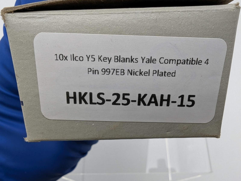 10x Ilco Y5 Key Blanks Yale Compatible 4 Pin 997EB Nickel Plated 4