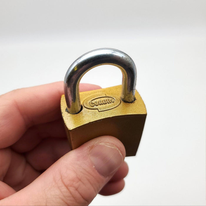 Corbin Padlock K 66 1" L x 0.25" D Shackle 1.4" Body Bronze Finish Keyed Diff 5