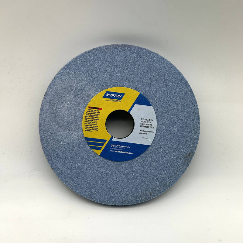 Norton 66252940198 Grinding Wheel 7" x 1/2" x 1-1/4" 5SG60-KVS 60 Grit Type 1