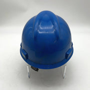 MSA 475359 Hard Hat V Gard Blue Cap Oil Oilfield Refinery Memorabilia Staz-On 10