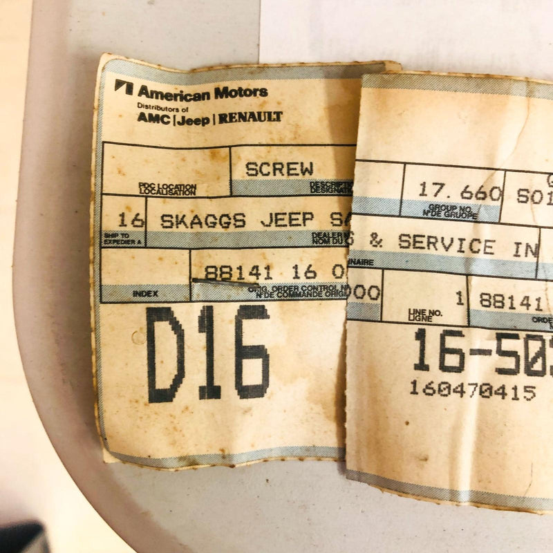 AMC Jeep 0161895 Screw for Radiator Bracket OEM NOS 1981-86 CJ 5-8 Loose 2