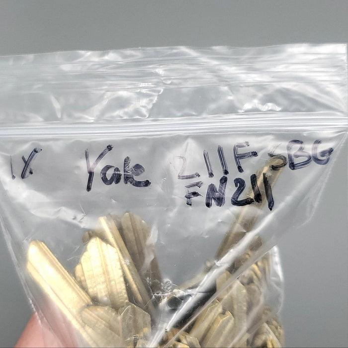 1x Yale FN211-SBG Key Blanks Hotel Key SBG Keyway Nickel Silver 7-3/4 Pin NOS 3