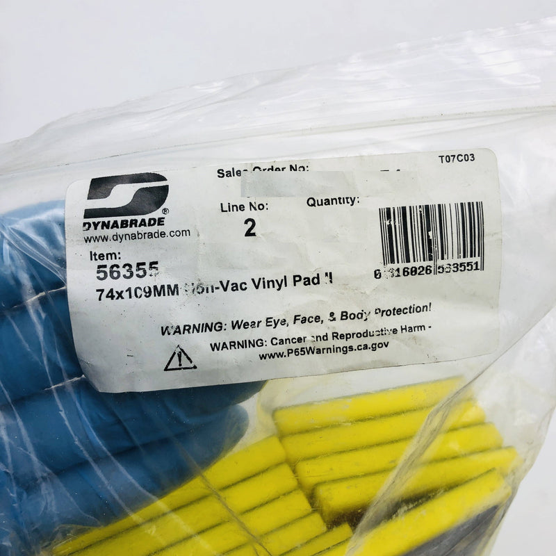 Dynabrade 56355 Backing Pad for Sanding Disc 74mm X 110mm PSA Non-Vacuum Medium 2
