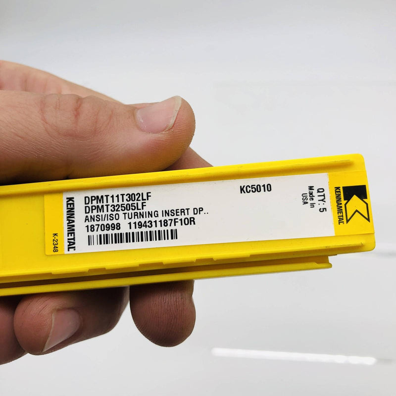 Kennametal DPMT11T302LF KC5010 Turning Insert DPMT32505LF Carbide 1870998 5pk 4